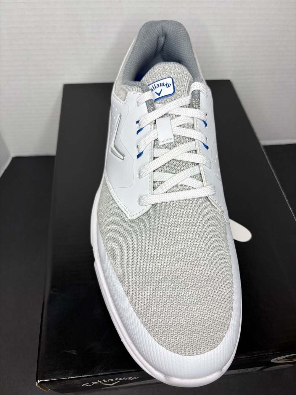 Callaway Men's Coronado V2 SL Spikeless Golf Shoes White/Grey - Picture 2 of 4